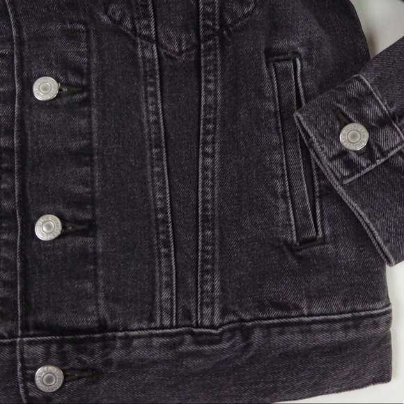 Levi’s Premium Cotton Denim Trucker Jean Jacket NWT Ex Boyfriend w Embroidery - Picture 5 of 12